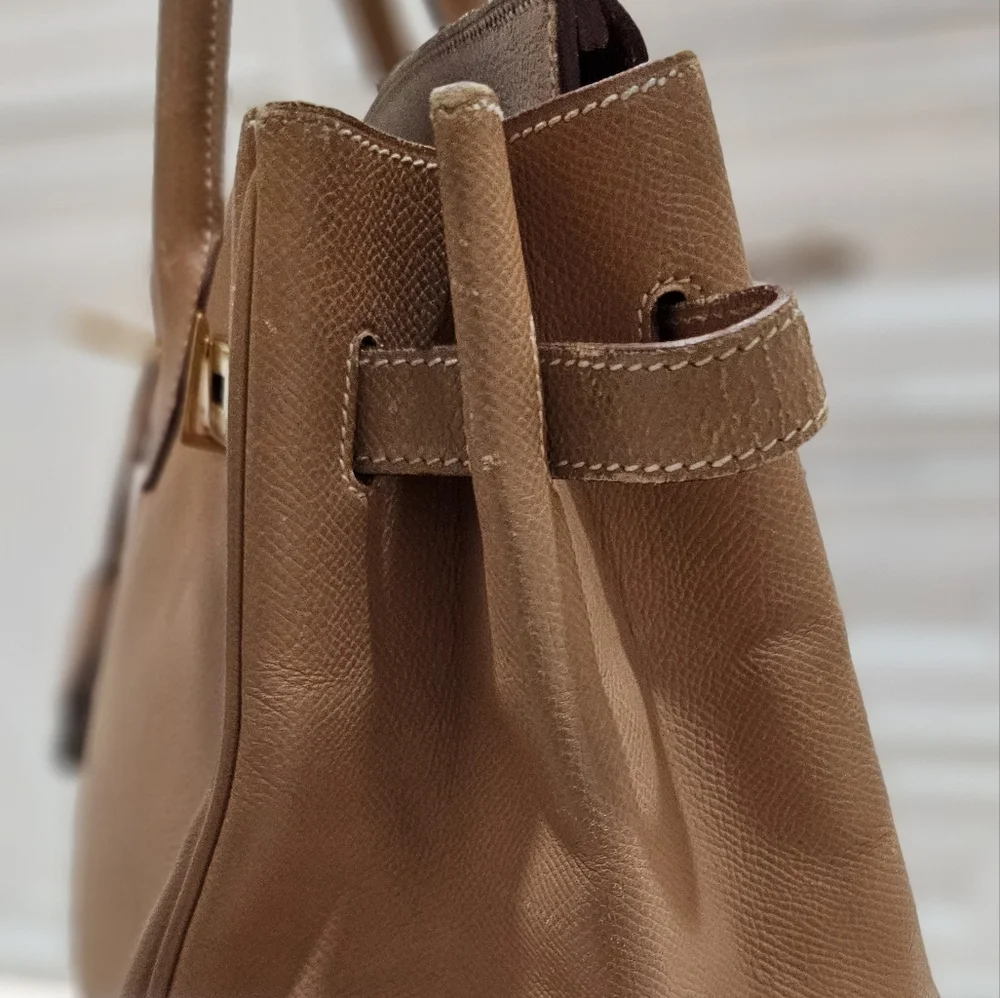 Hermes Birkin 35 Brown ,Leather Tote with Gold Hardware - Picture 2 of 10